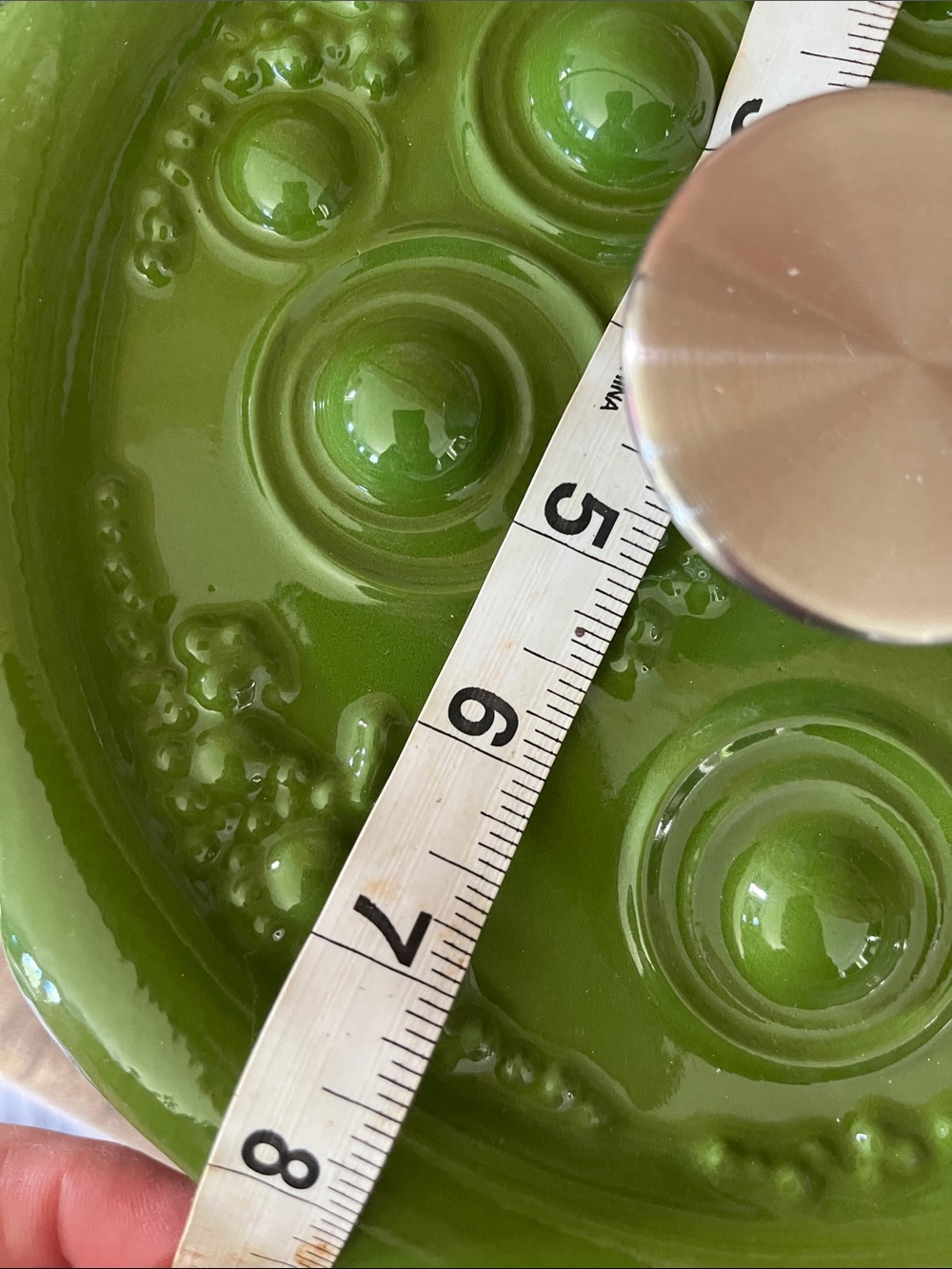 Smith and Clark Cast Iron Cauldron with Green Ceramic Lid - Picture 8 of 10